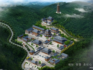 长治龙王寺古建规划设计布局图